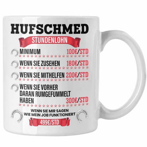 Hufschmied geschenk tasse - hufschmied,