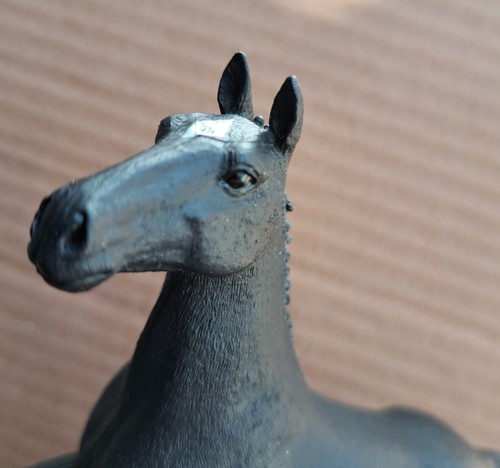 Schleich pferd schwarz - schwarz, mit