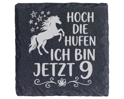 Schiefer untersetzer pferd - schiefer,