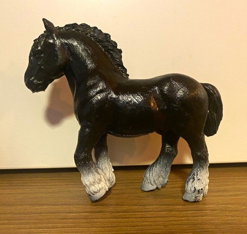 Pferd dekofigur schwarz mit - dekofigur,